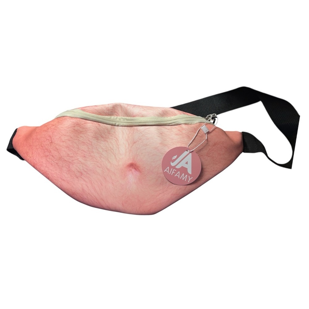 The Dad Bod Bag – NWT – Belly Realness Fanny Pack white elephant gag gift